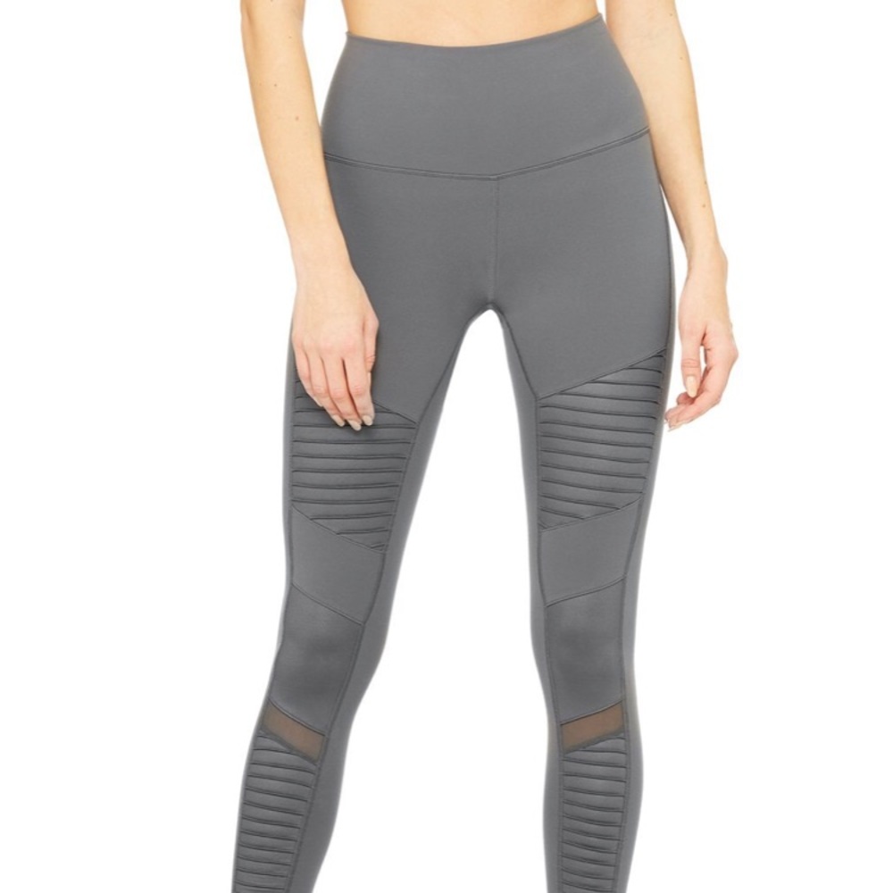 Alo High-waist moto leggings